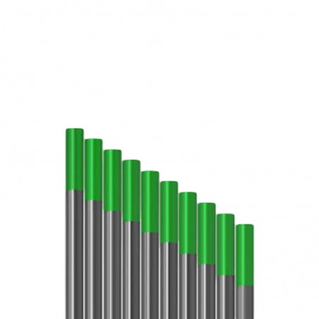 Les électrodes tungstène WP (vert) MASTER WELD